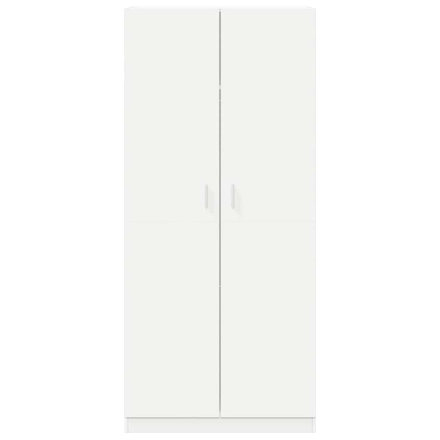 Wardrobe White 90x52x200 cm Engineered Wood