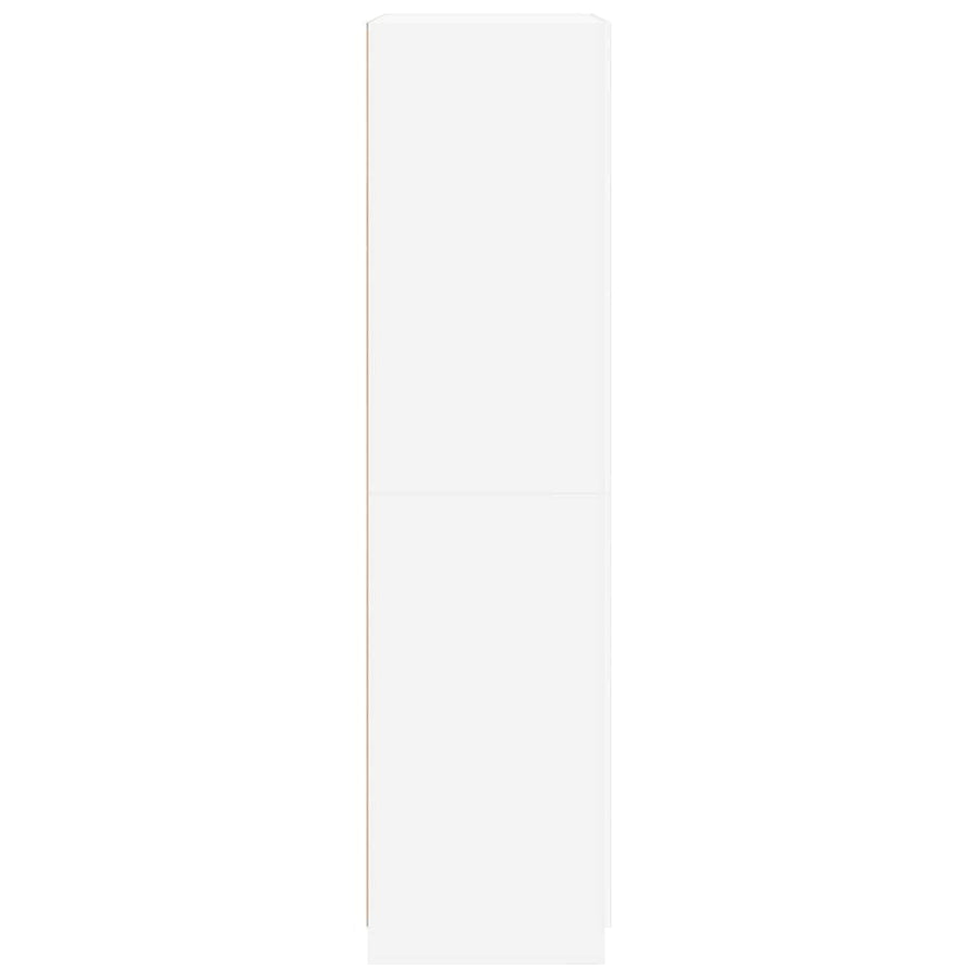 Wardrobe White 90x52x200 cm Engineered Wood