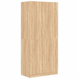 Wardrobe Sonoma Oak 90x52x200 cm Engineered Wood - Front View