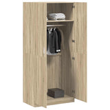 Wardrobe Sonoma Oak 90x52x200 cm Engineered Wood