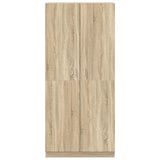 Wardrobe Sonoma Oak 90x52x200 cm Engineered Wood