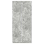 Wardrobe Concrete Grey 90x52x200 cm Engineered Wood