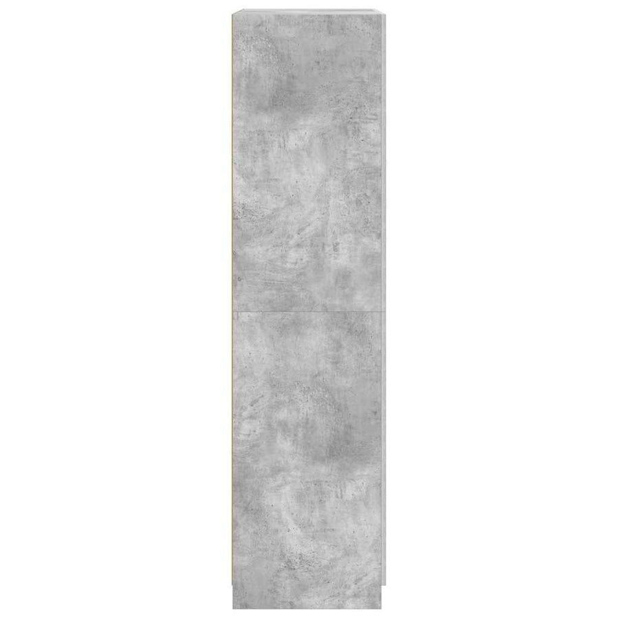 Wardrobe Concrete Grey 90x52x200 cm Engineered Wood