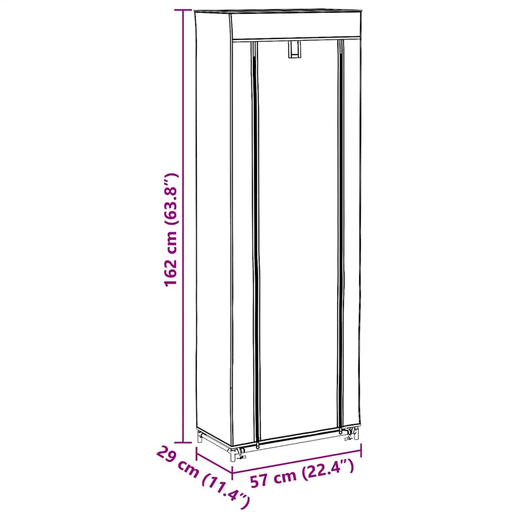 Wardrobe High Gloss White 90x52x200 cm Engineered Wood