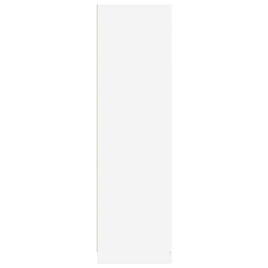 800639 vidaXL Wardrobe White 80x52x180 cm Engineered Wood