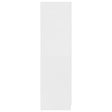 Wardrobe White 80x52x180 cm Engineered Wood - Close-Up Angle