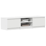 TV Cabinet White 140x40x35.5 cm Engineered Wood
