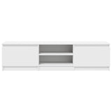 TV Cabinet White 140x40x35.5 cm Engineered Wood - Rear View