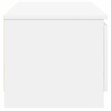 TV Cabinet White 140x40x35.5 cm Engineered Wood - Close-Up Angle