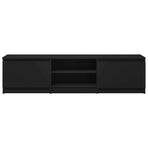 TV Cabinet Black 140x40x35.5 cm Engineered Wood