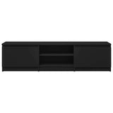TV Cabinet Black 140x40x35.5 cm Engineered Wood - Rear View