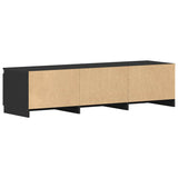 TV Cabinet Black 140x40x35.5 cm Engineered Wood