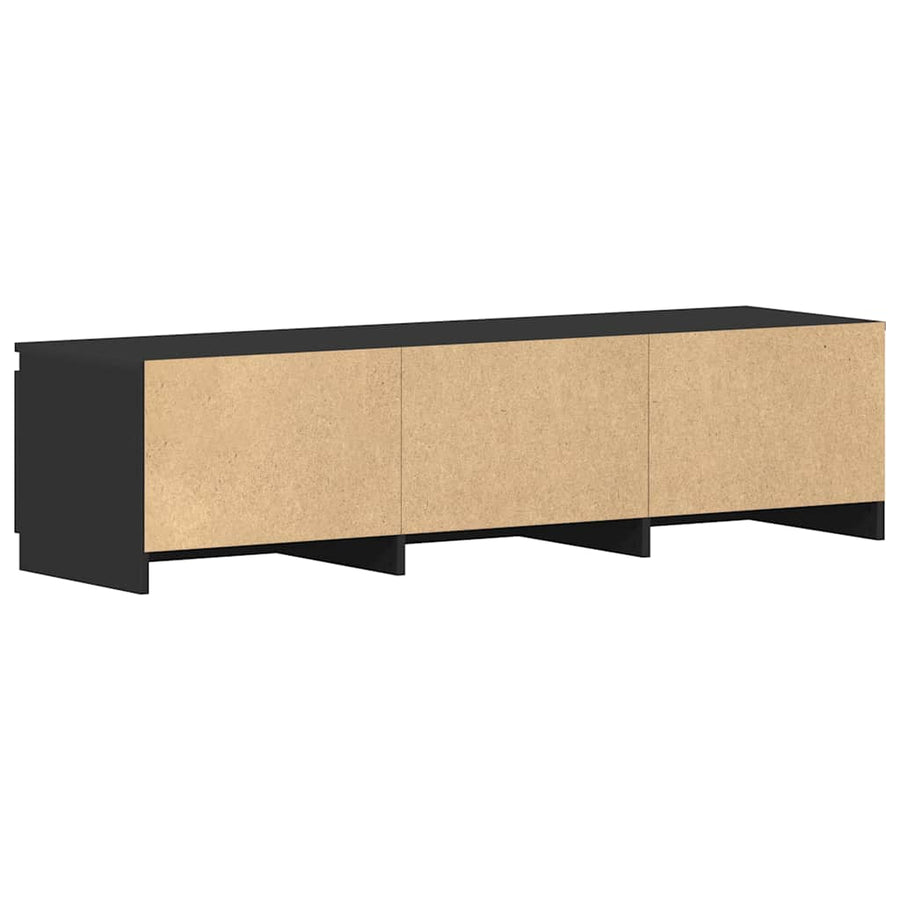 TV Cabinet Black 140x40x35.5 cm Engineered Wood