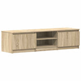 TV Cabinet Sonoma Oak 140x40x35.5 cm Engineered Wood - Front View