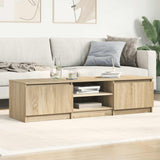 TV Cabinet Sonoma Oak 140x40x35.5 cm Engineered Wood - Side View