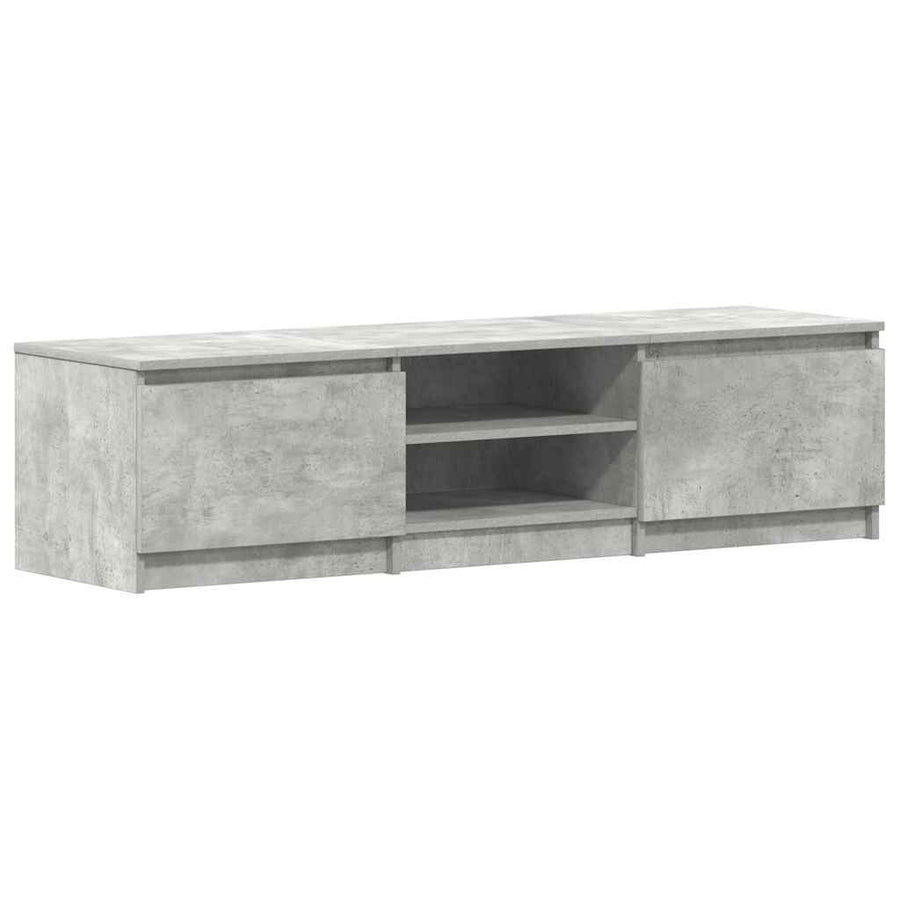 TV Cabinet Concrete Grey 140x40x35.5 cm Engineered Wood