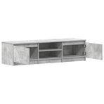 TV Cabinet Concrete Grey 140x40x35.5 cm Engineered Wood