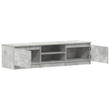 TV Cabinet Concrete Grey 140x40x35.5 cm Engineered Wood - 45-Degree Angle