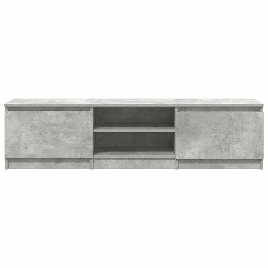 TV Cabinet Concrete Grey 140x40x35.5 cm Engineered Wood