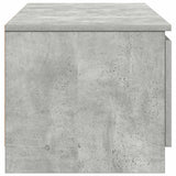 TV Cabinet Concrete Grey 140x40x35.5 cm Engineered Wood - Close-Up Angle