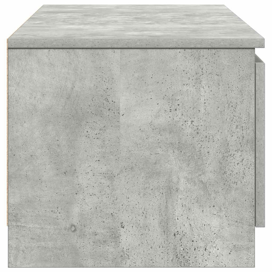 TV Cabinet Concrete Grey 140x40x35.5 cm Engineered Wood