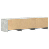 TV Cabinet Concrete Grey 140x40x35.5 cm Engineered Wood - Low Angle