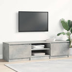 TV Cabinet Concrete Grey 140x40x35.5 cm Engineered Wood