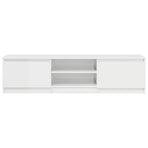 TV Cabinet High Gloss White 140x40x35.5 cm Engineered Wood