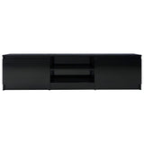 TV Cabinet High Gloss Black 140x40x35.5 cm Engineered Wood