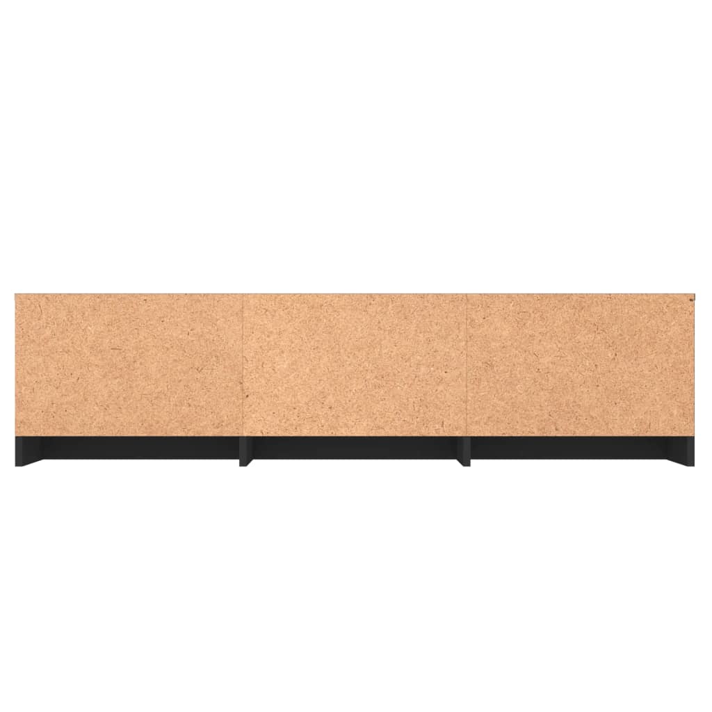 TV Cabinet High Gloss Black 140x40x35.5 cm Engineered Wood
