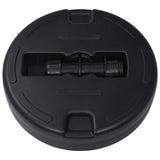 Umbrella Base Sand/Water Filled 24 L Black - Top-Down View