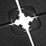 Umbrella Base Fan-shaped 4 pcs Black - Extra Image