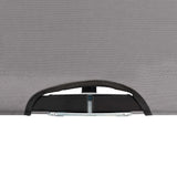 Two Person Folding Sun Lounger Grey Steel - Rear View