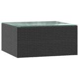 9 Piece Garden Lounge Set with Cushions Poly Rattan Black - Extra Image