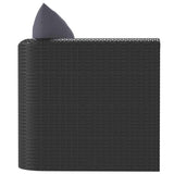 Single Sofa with Cushions Poly Rattan Black - Top-Down View