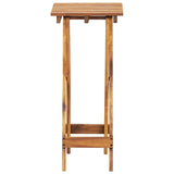 Plant Stand 30x30x67 cm Solid Acacia Wood - Front View
