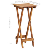 Plant Stand 30x30x67 cm Solid Acacia Wood - Close-Up Angle
