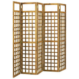 5-Panel Room Divider/Trellis Solid Acacia Wood 200x170 cm