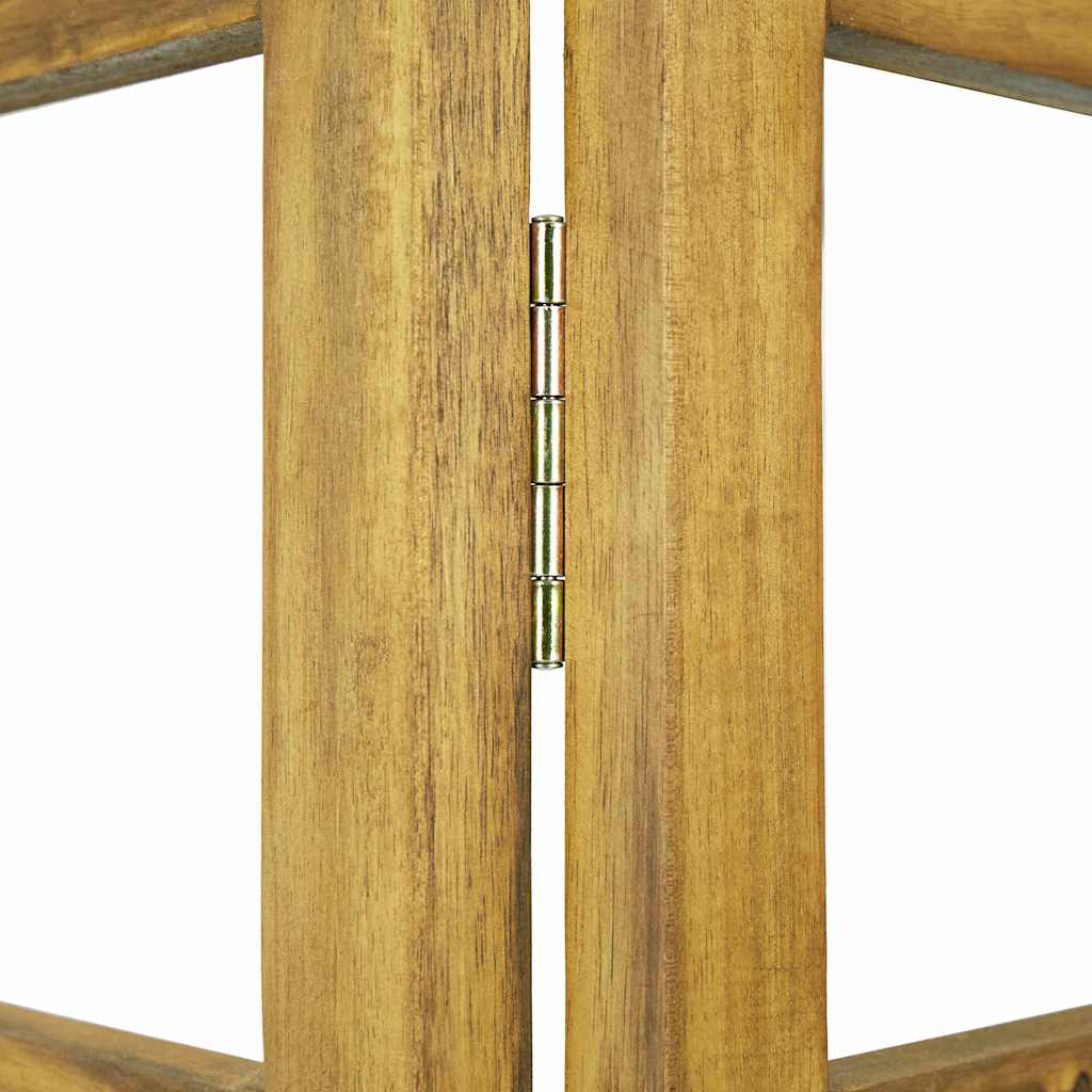 5-Panel Room Divider/Trellis Solid Acacia Wood 200x170 cm