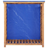 Firewood Storage Shed 105x38x115 cm Solid Acacia Wood