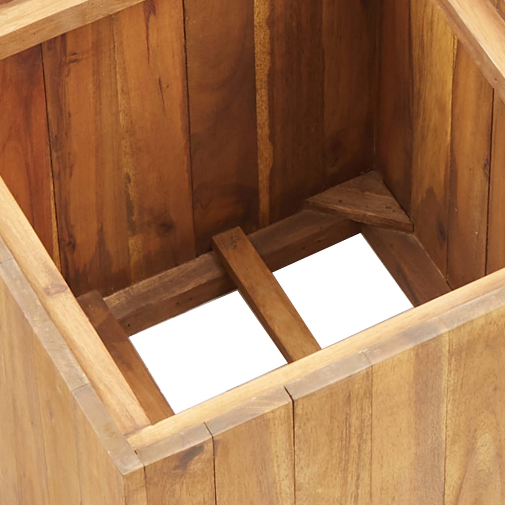 Garden Raised Bed Pot 33.5x33.5x33.5 cm Solid Acacia Wood