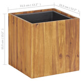 Garden Raised Bed Pot 33.5x33.5x33.5 cm Solid Acacia Wood