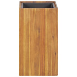 Garden Raised Bed 33.5x33.5x60 cm Solid Acacia Wood - Side View