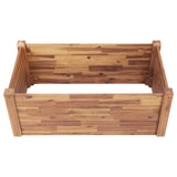 Garden Raised Bed 110x60x44 cm Solid Acacia Wood - Top-Down View