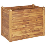 Garden Raised Bed 110x60x84 cm Solid Acacia Wood - Front View