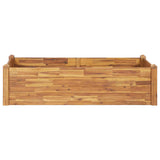 Garden Raised Bed 160x60x44 cm Solid Acacia Wood - Side View