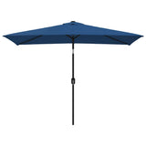 Garden Parasol with Metal Pole 300x200 cm Azure
