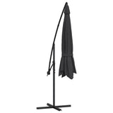 Cantilever Garden Parasol with Aluminium Pole 350 cm Black - Rear View