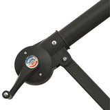 Cantilever Garden Parasol with Aluminium Pole 350 cm Black - Low Angle