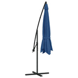 Cantilever Garden Parasol with Aluminium Pole 350 cm Blue - Rear View